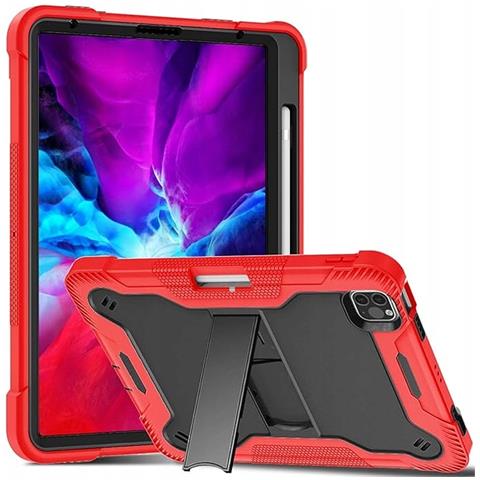 Custodia Armata Con Supporto Per Ipad Air 5/4 Pro 11 2020/21 Rosso - Foto 1