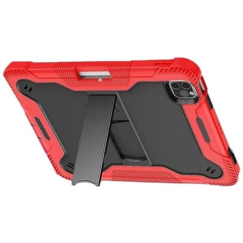 Custodia Armata Con Supporto Per Ipad Air 5/4 Pro 11 2020/21 Rosso - Foto 4