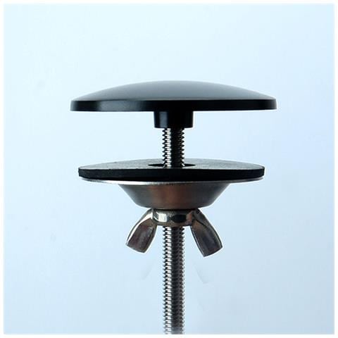 Copriforo Lavello: Sigillo Antigoccia & Tappo Decorativo Per Lavabo Cucina - Lega Di Zinco & Acciaio Inossidabile Black - Foto 2