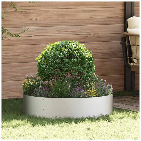 Vasi da giardino 5 pcs Argento 80 x 80 x 20 cm - Foto 2