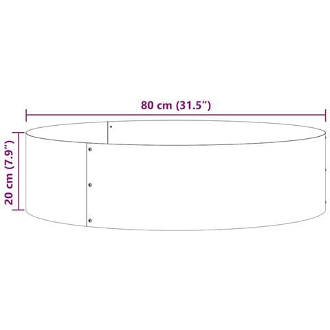 Vasi da giardino 5 pcs Argento 80 x 80 x 20 cm - Foto 9