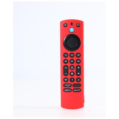 Custodia Protettiva In Silicone Compatibile Con Amazon Tv Box, Antiscivolo Red - Foto 2