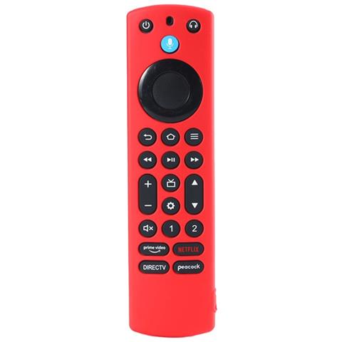 Custodia Protettiva In Silicone Compatibile Con Amazon Tv Box, Antiscivolo Red - Foto 4