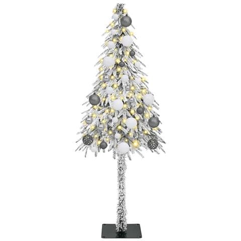 Albero di Natale con luci a strisce a LED Bianco 120 cm PE - Foto 1