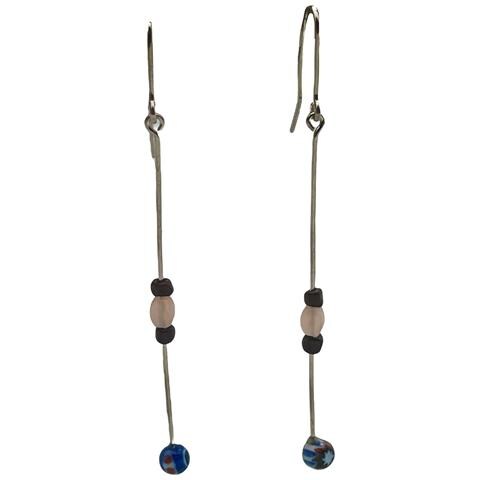 Ciondolo Lungo A Forma Di Bastoncino Di Ametista In Argento Sterling 925 E Cristallo - Argento Unico - Foto 4