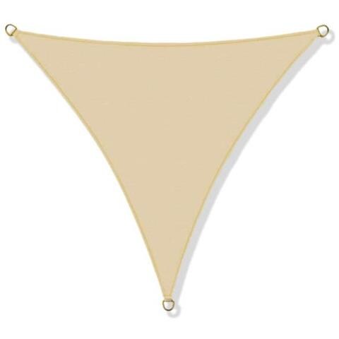 Vela ombreggiante impermeabile 3x3x3m Beige - Soluzione per ombrelloni da giardino - Foto 1