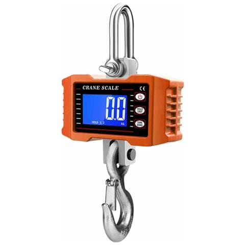 Bilancia A Gru Digitale 2000kg - Bilancia Sospesa Per Impieghi Gravosi Con Display Lcd, Alimentata A Batteria Orange - Foto 1