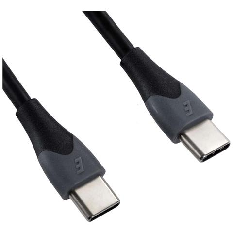 Cavo Di Ricarica E Dati Usb-c A Usb-c 2.4a 480mbps 1.2m Antinodo, Nero - Foto 1