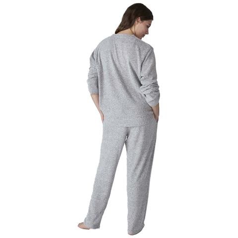 Jjbfp1901 Pigiama A Maniche Lunghe Da Donna - Foto 2