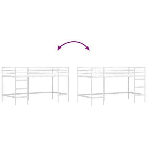 Struttura del letto loft per bambini Bianco 99,5 x 200 cm - Foto 9