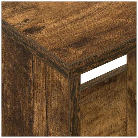 Scaffale per riviste Rovere fumé 35 x 30 x 45 cm - Foto 9