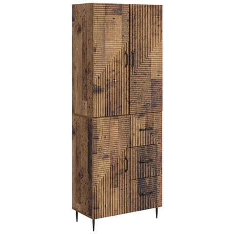 Set di armadi 2 pcs Legno antico 66 x 34,5 x 89,5 cm - Foto 1