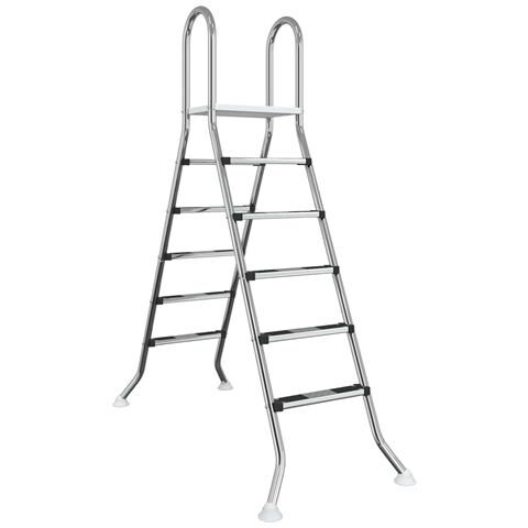 Scala per piscina fuori terra 224 x 175 cm 5-Gradino - Foto 1