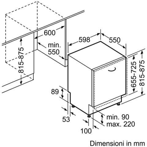 Lavastoviglie SMV25EX00E da Incasso a Scomparsa Totale Classe F Capacità 13 Coperti - Foto 10