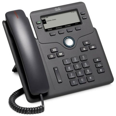 Telefono IP 6851 Cornetta Cablata 4 Linee Display 3.5" Wi-Fi Colore Nero - Foto 1