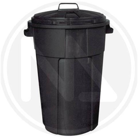 Bidone Con Coperchio 120lt Nero - Foto 1