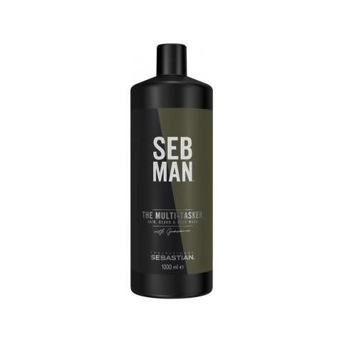 Gel Detergente Per Il Corpo, Capelli E Barba Il Multi-tasker Sebman 1000ml - Foto 1