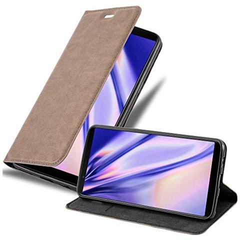 Custodia Compatibile Con Oneplus 5t In Bruno Caffè - Coperchio Protettiva Con Chiusura Magnetica, Funzione Stand E Tasca Per Le Carte - Foto 1