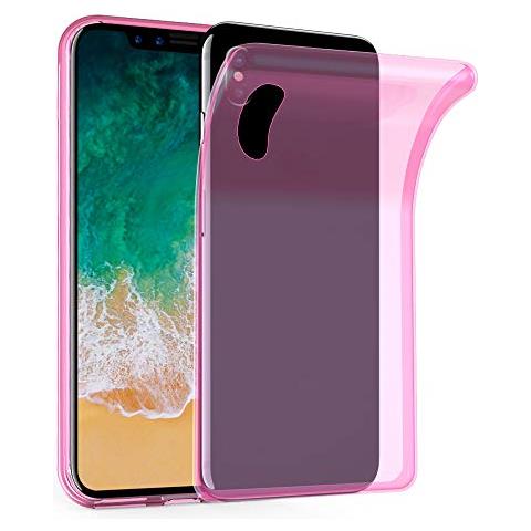 Custodia Compatibile Con Apple Iphone X / Xs In Rosa Transparente - Coperchio Protettivo In Silicone Tpu Flessibile - Foto 1