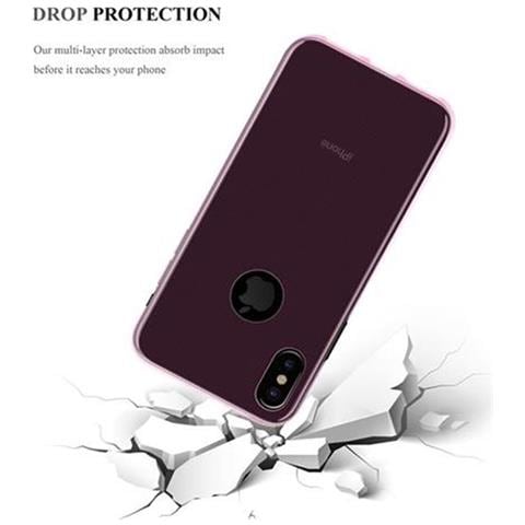 Custodia Compatibile Con Apple Iphone X / Xs In Rosa Transparente - Coperchio Protettivo In Silicone Tpu Flessibile - Foto 10