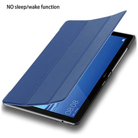 Custodia Per Tablet Compatibile Con Huawei Mediapad T5 10 (10.1"" Zoll) In Blu Scuro Jersey - Coperchio Protettiva Ultra Sottile Senza Funzione Auto Wake Up E Stand - Foto 2