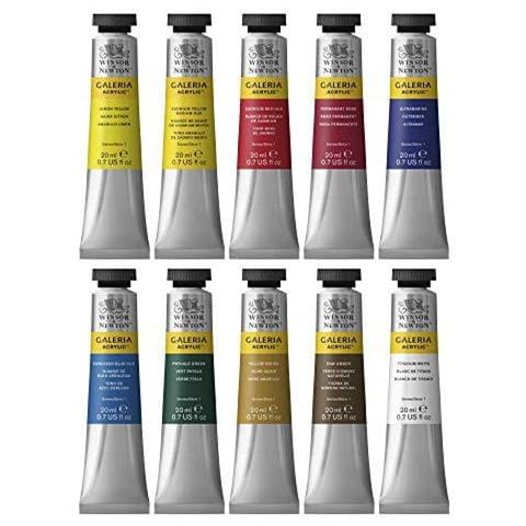 Winsor Newton Galeria Acrilico 10 X 20 Ml Tubo Di Vernice Set - Foto 2