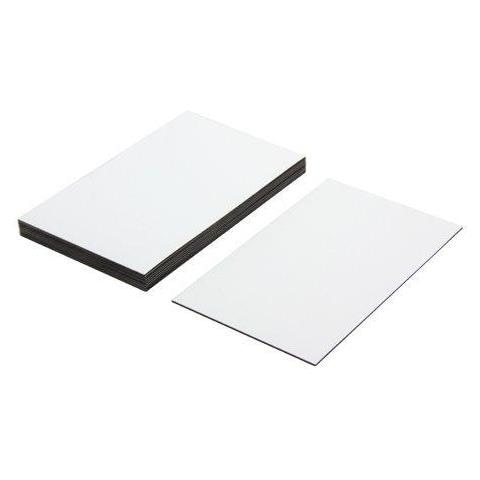 Magnete Expert Flessibili Etichette Magnetiche Con Lucido Bianco Secco Pulire La Superficie (100 X 60 X 076 Millimetri) (pacchetto Di 10)  - Foto 1