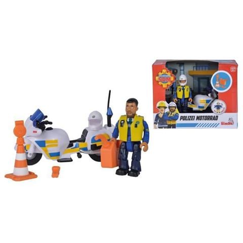 Sam The Fireman Moto Polizia + 1 Statuetta - Smoby - Foto 1