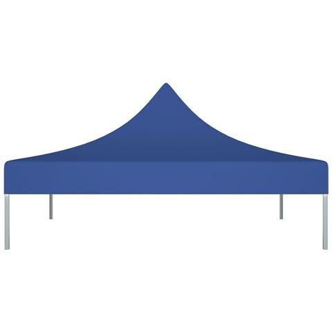 Tetto Per Tendone Per Feste 2x2 M Blu 270 G / m - Foto 2
