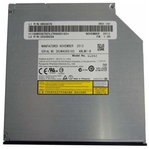 Masterizzatore Blu-ray Origin DELL-BDRW-SATA Interno - BD-R / RE Supporto / 48x CD Write / 10x BD Write / 16x DVD Write - SATA / 150 - 5.25" - 1/2H - Foto 1