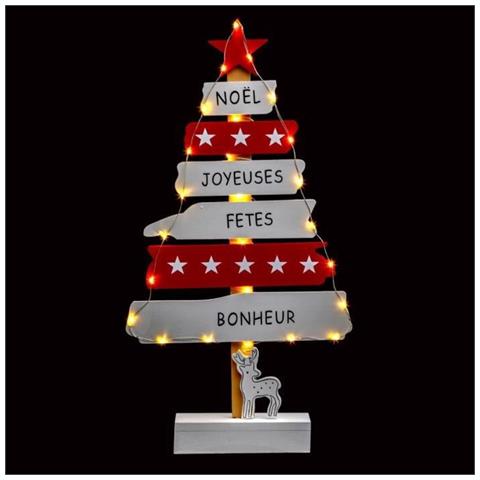Decorazione Luminosa Per Interni Con Albero Di Natale In Legno A Led - Foto 1