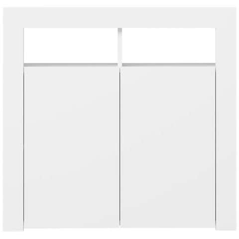 Credenza con Luci LED Bianca 80x35x75 cm - Foto 2