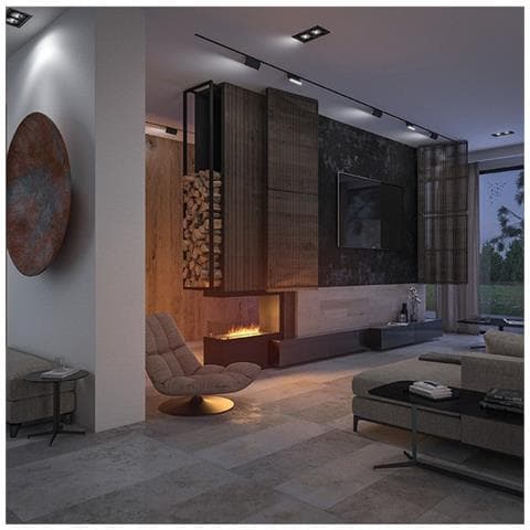 Inside U800 - Biocamino Trifacciale Coibentato Camino A Bioetanolo Da Incasso - Foto 7