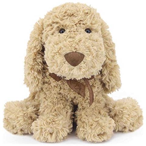 Goldendoodle Barboncino Cucciolo Di Peluche, Adorabile Cane Di Peluche Labradoodle Per Bambini Ragazzi Ragazze Compleanno Natale Regalo Della Buonanotte, 118a Marrone - Foto 1