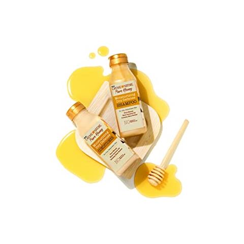 Shampoo Idratante Per La Difesa Secca Al Miele Puro Con Olio Di Cocco E Burro Di Karitè, Per Capelli Danneggiati, 1207 Fl Oz (confezione Da 1) - Foto 2