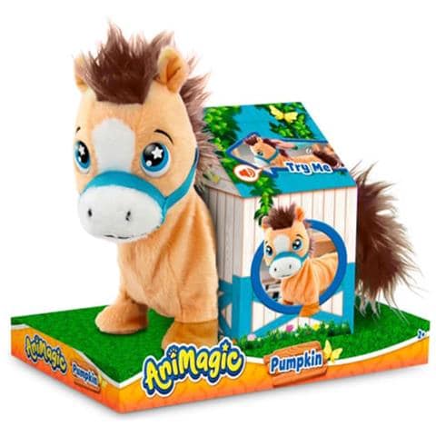 Animagic Pumpkin Pony, Peluche Interattivo, Scodinzola e Nitrisce - Foto 1