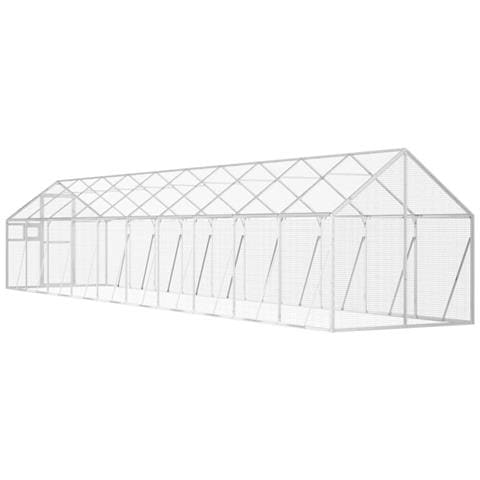 Voliera Argento 1,79x10x1,85 M In Alluminio - Foto 2