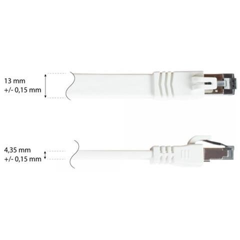 Alcasa 8080-f005w Cavo Di Rete Bianco 0,5 M Cat8.1 U /ftp (stp) - Foto 3