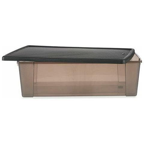 Scatola Portaoggetti Con Coperchio Stefanplast Elegance Grigio Plastica 30 L 38,5 X 17 X 59,5 Cm (6 Unità) - Foto 2