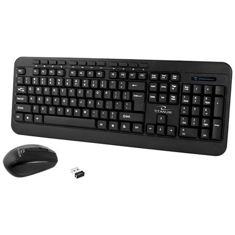 Tastiera e Mouse Wireless 5901299938614  per Casa e Ufficio (Layout QWERTY) Colore Nero - Foto 1