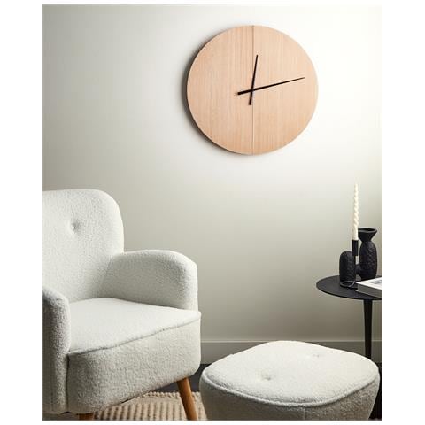 Orologio Da Parete In Legno Chiaro Ø 60 Cm Cabic - Foto 1