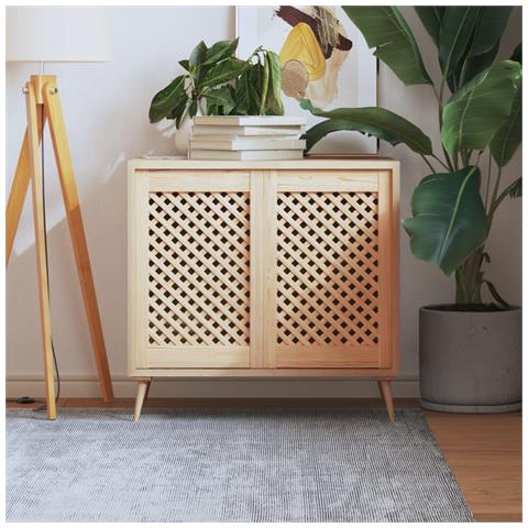 Ante Con Design A Reticolo 2 Pz 39,5x61,5 Cm In Legno Di Pino - Foto 1