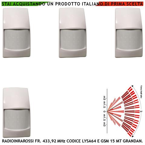 Infrarosso Via Radio 433,92 Mhz Anti-jamming Doppio Sensore Di Movimento Intrusi Portata 15 Metri Grandangolo Walk Tes - Foto 1