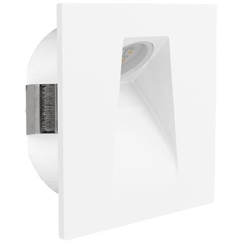 Faretto Ad Incasso Moderno Mecinos In Acciaio Bianco Led Integrato 2w 3000k - Foto 1