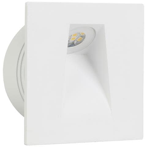 Faretto Ad Incasso Moderno Mecinos In Acciaio Bianco Led Integrato 2w 3000k - Foto 2