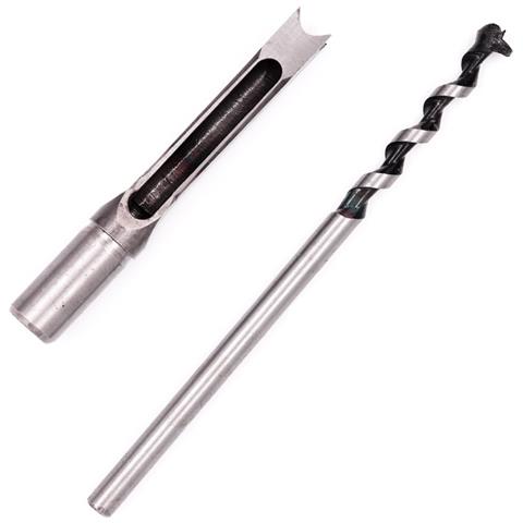 Set Di Punte Per Fori Quadrati Per La Lavorazione Del Legno Da 4 Pezzi Silver - Foto 3