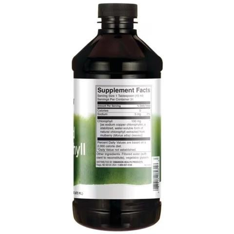 Clorofilla Liquida 100 Mg 16 Fl Oz (473 Ml) Swanson Health Products - Foto 2