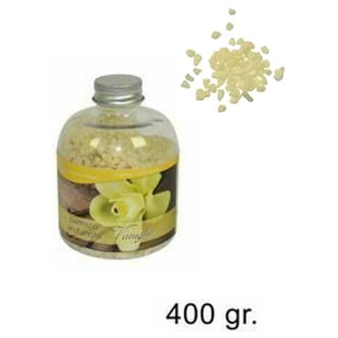 Set 2 Pezzi Pietrisco Profumato Bottiglia 400gr Fragranza Vaniglia Decoro Pietra - Foto 1