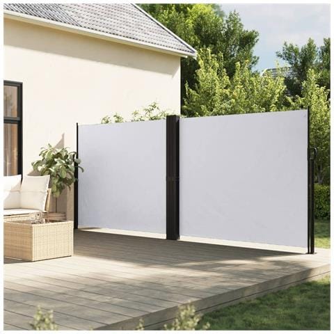 Tenda Da Sole Laterale Retrattile Bianca 180x1200 Cm - Foto 1