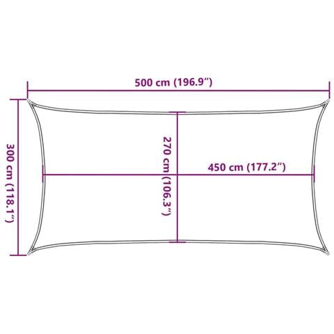 Vela Parasole 160 G /m Rettangolare Grigio Chiaro 3x5 M In Hdpe - Foto 10